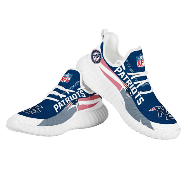 Women's New England Patriots Mesh Knit Sneakers/Shoes 005 Women's New England Patriots Mesh Knit Sneakers/Shoes 005